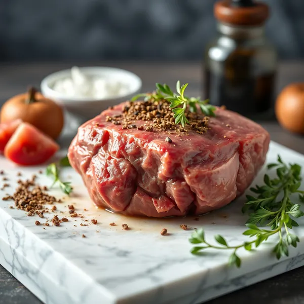 Geröstetes Rehfleisch