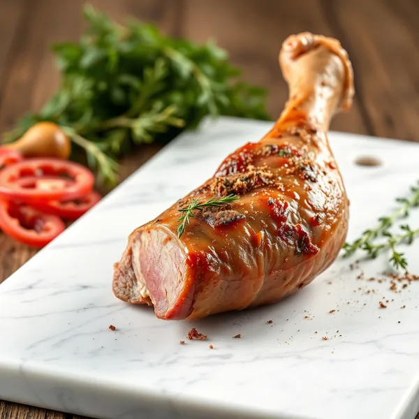 Roasted Venison Drumstick