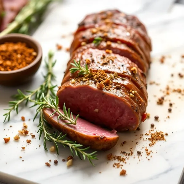 Roasted Venison Sirloin