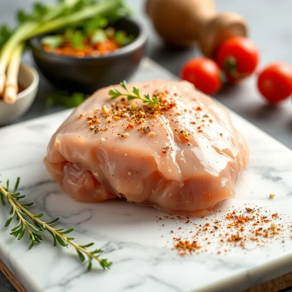 Gesalzenes Hühnchenfilet