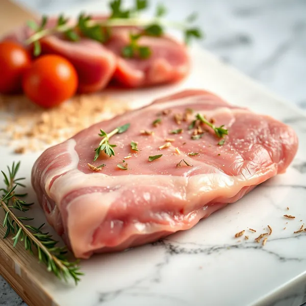 Gesalzenes Elchfilet