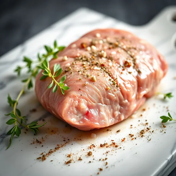 Gesalzenes Schweinefilet