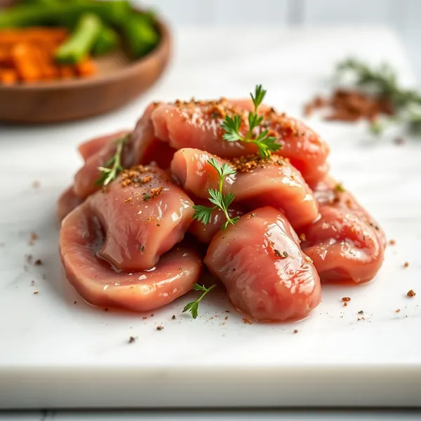 Gesalzene Schweinebries