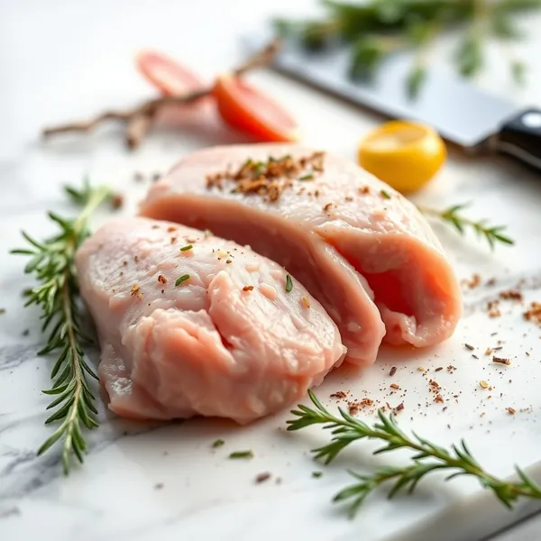 Gesalzenes Putenfilet