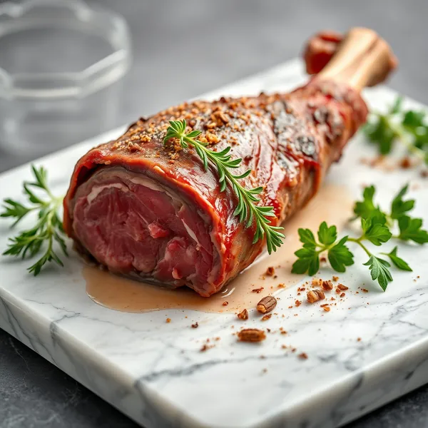 Gesalzenes Wildschweinbeinfleisch