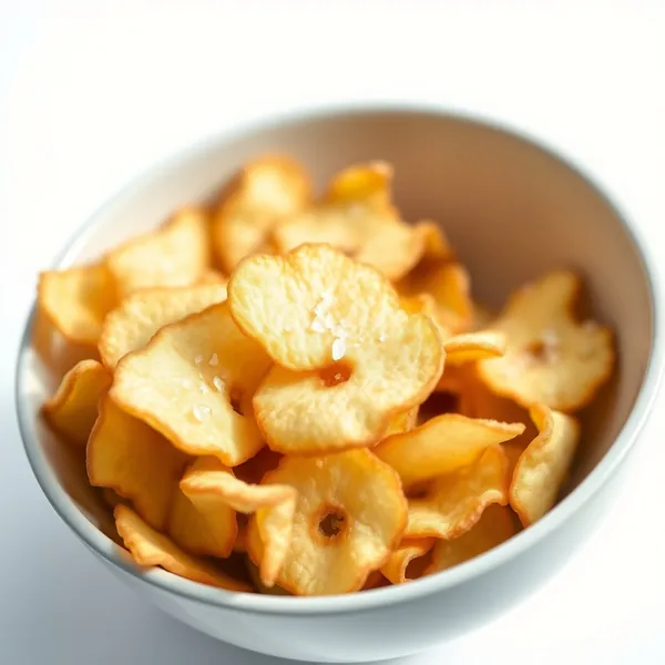 Chips de Maçã com Sal Marinho