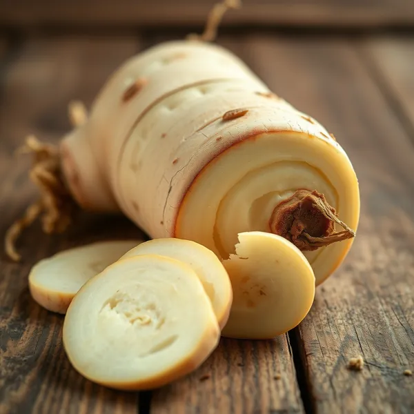 Sliced Parsnip Root