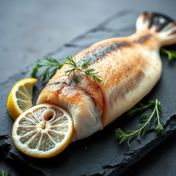 Geräuchertes Flunderfilet