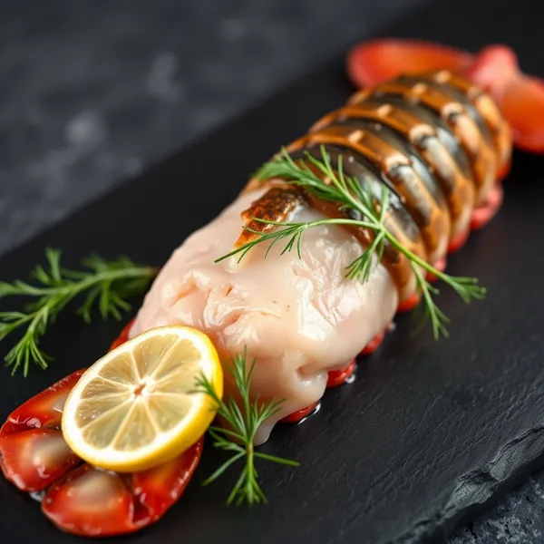 Geräuchertes Hummerfleisch