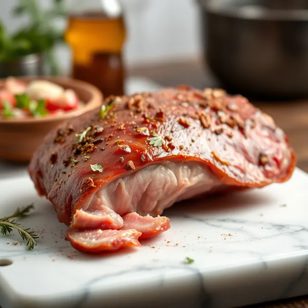 Geräucherter Schweinebauch
