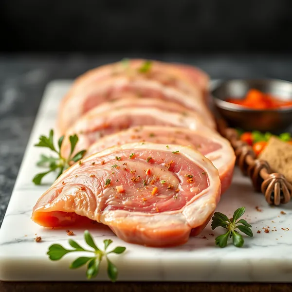 Geräucherte Schweinebries