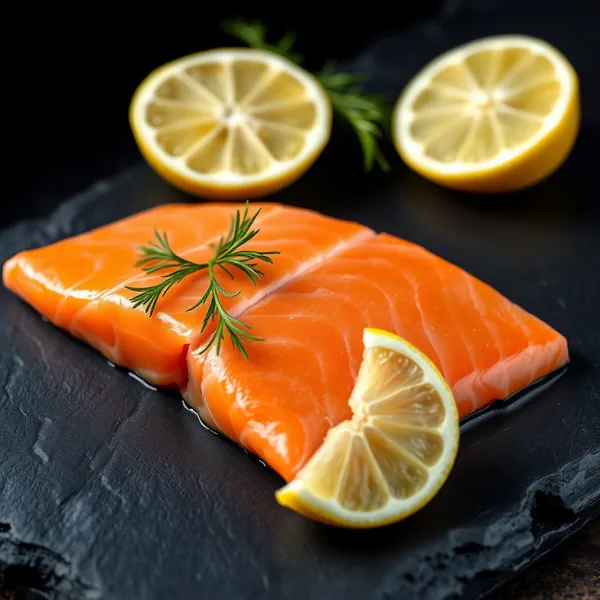 Geräuchertes Lachsfilet