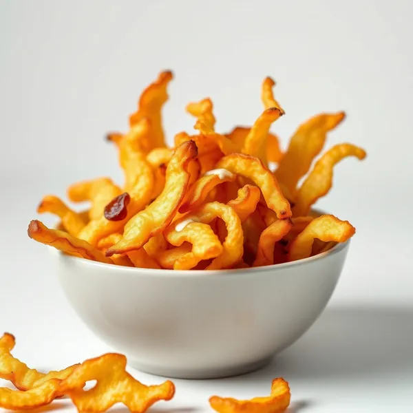 Chips di Mela con Panna Acida e Cipolla
