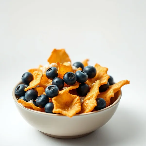 Sauerrahm-Zwiebel-Heidelbeer-Chips
