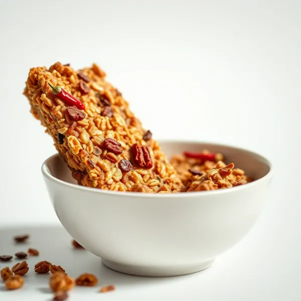 Barra de Granola Picante com Pimenta