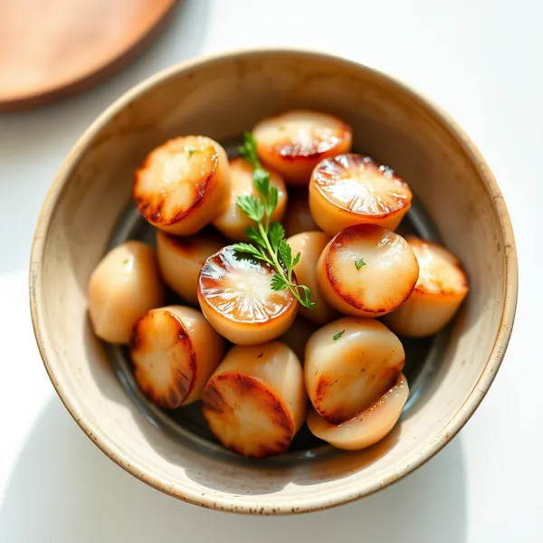 Steamed Sea Scallops