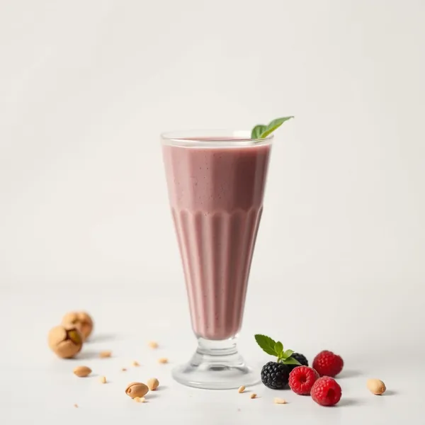 Smoothie Sem Açúcar de Açaí e Leite de Pistache