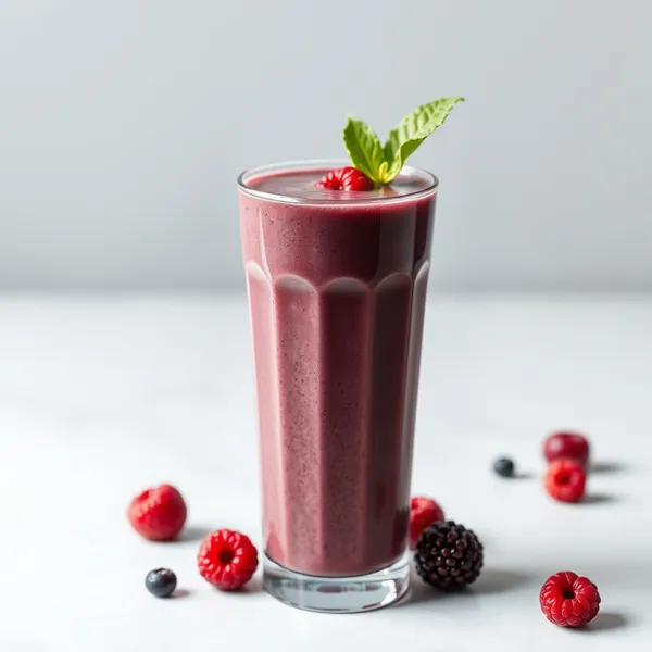 Smoothie Sem Açúcar de Açaí e Leite de Espelta