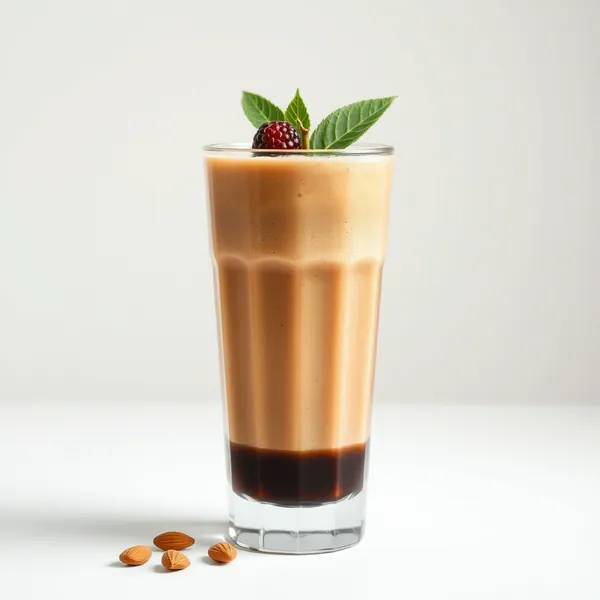 Smoothie di Caffè Freddo con Burro di Mandorle Senza Zucchero