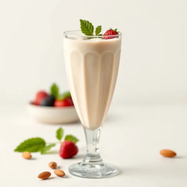 Sugar-Free Almond Butter Kefir Milk Smoothie