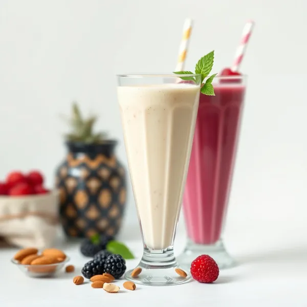 Smoothie Sem Açúcar de Manteiga de Amêndoa e Leite de Macadâmia