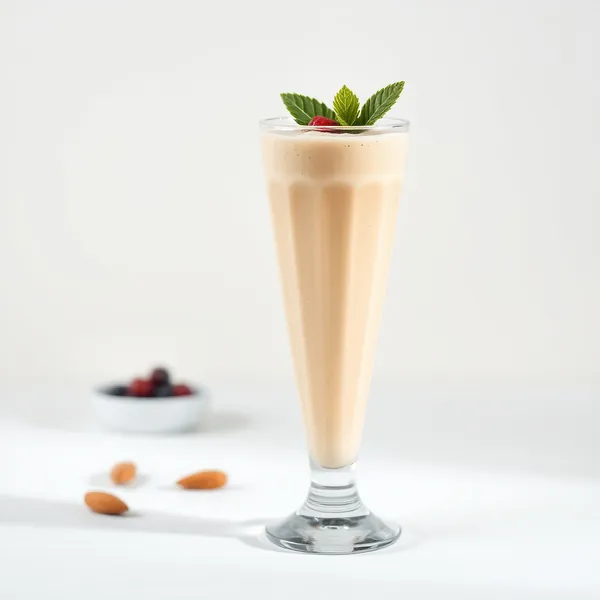 Smoothie de Beurre d'Amande et Lait de Riz Sans Sucre