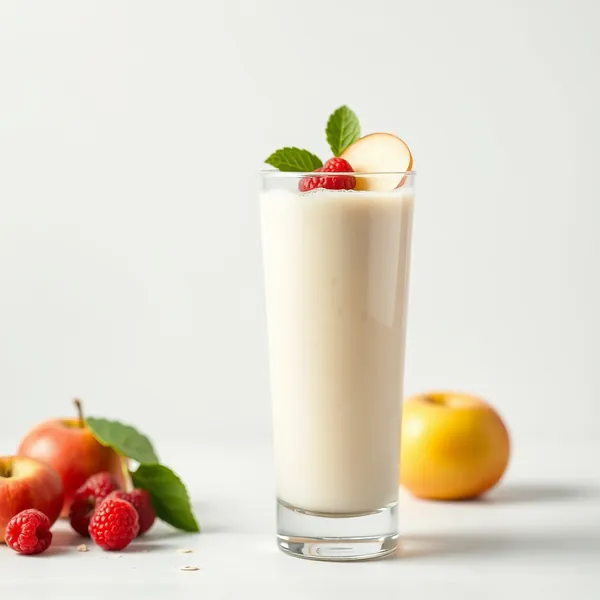 Smoothie de Maçã e Leite de Aveia Sem Açúcar