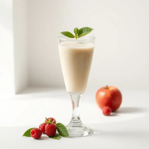 Smoothie Sem Açúcar de Maçã e Leite de Arroz