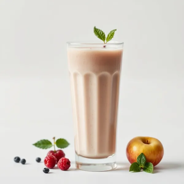 Smoothie mit Äpfeln und Dinkelmilch ohne Zucker