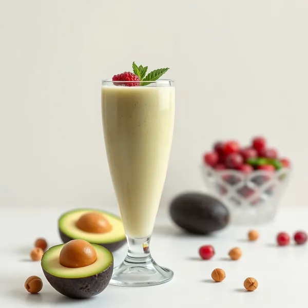 Sugar-Free Avocado Hazelnut Milk Smoothie