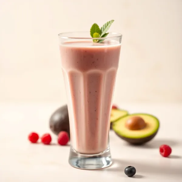 Batido de Kefir de Leche de Aguacate Sin Azúcar