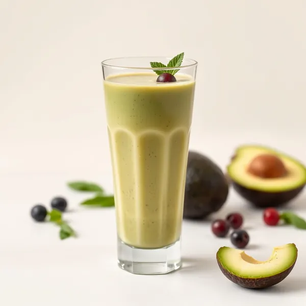 Sugar-Free Avocado Rice Milk Smoothie