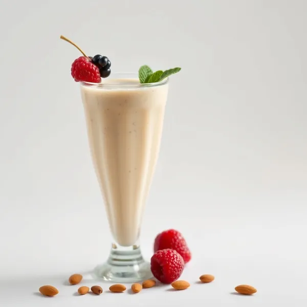 Smoothie Sem Açúcar de Banana, Amêndoa e Leite de Coco