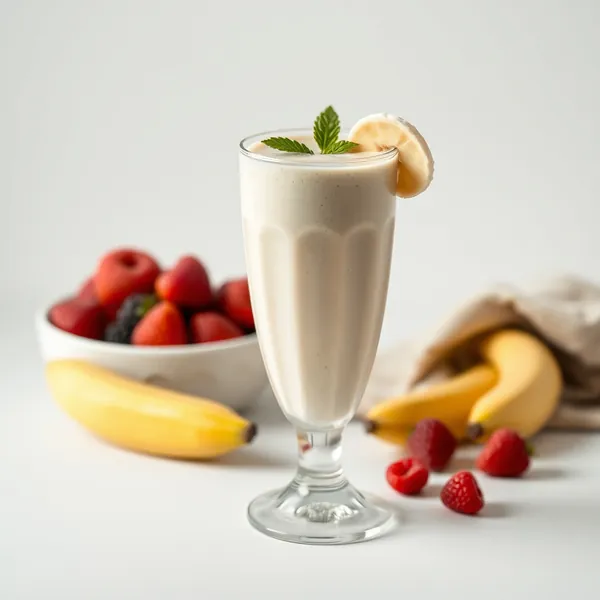 Smoothie Sem Açúcar de Banana e Iogurte Grego