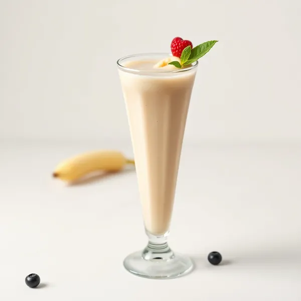 Batido Sin Azúcar de Banana y Leche de Macadamia