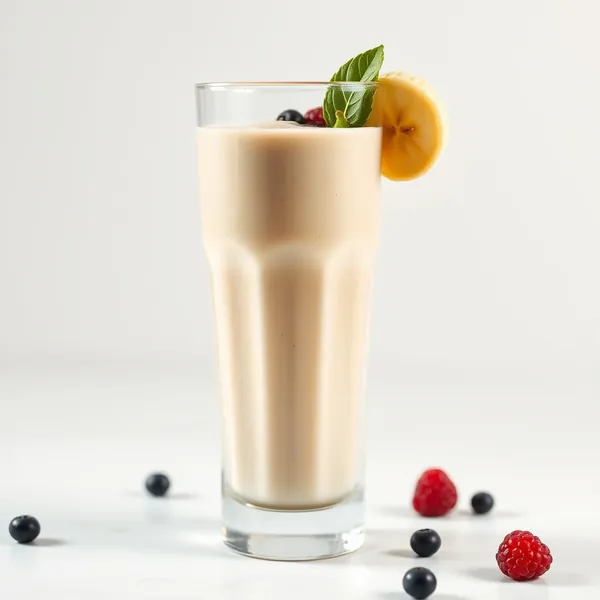 Batido Sin Azúcar de Banana y Leche de Espelta