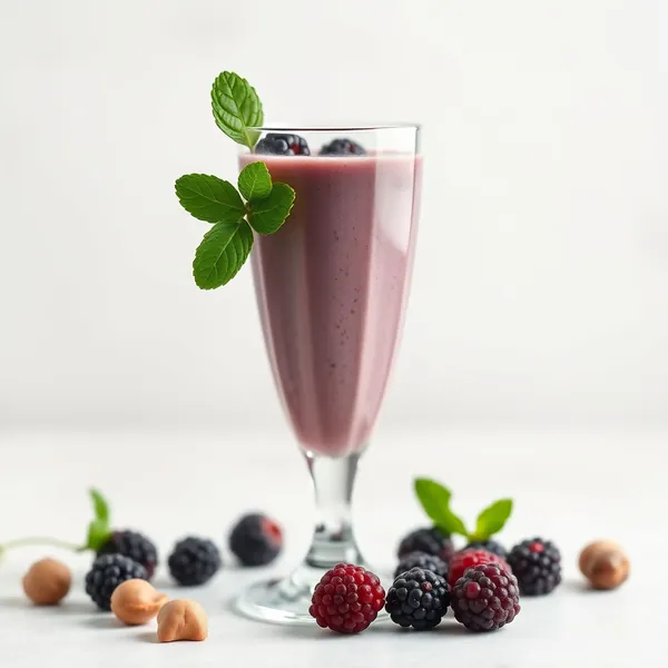 Smoothie Sans Sucre de Mûre et Noisette