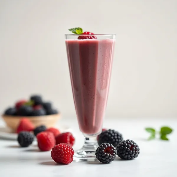 Batido de Kefir de Amora Sem Açúcar