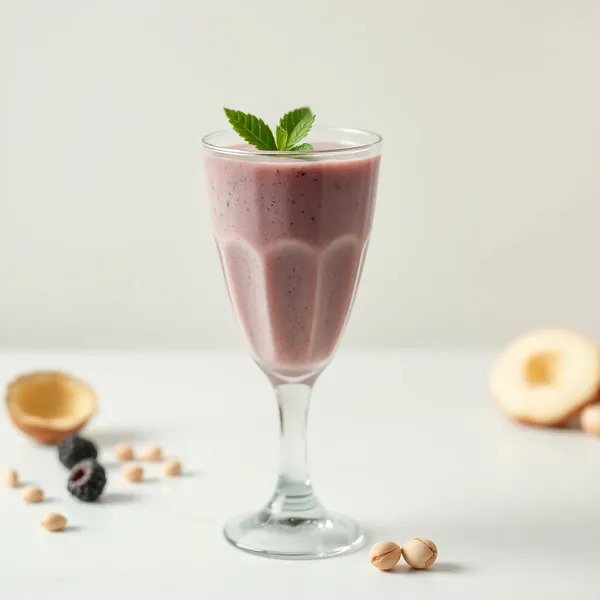 Batido Sin Azúcar de Mora y Pistacho
