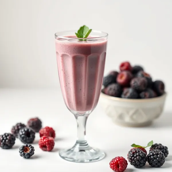 Smoothie Senza Zucchero di More e Latte di Riso