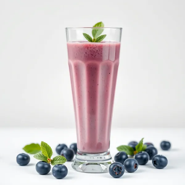 Smoothie de Kefir de Mirtilo Sem Açúcar