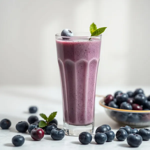Batido de Arándanos con Leche de Espelta Sin Azúcar