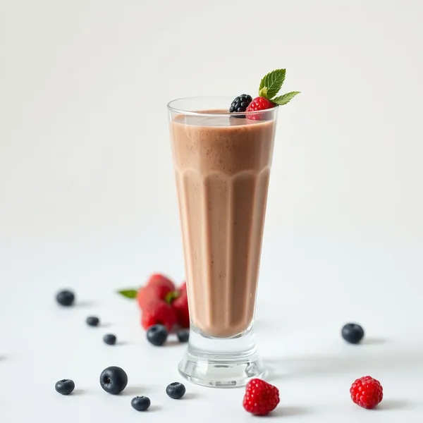Smoothie de Yogurte Grego e Cacau Sem Açúcar
