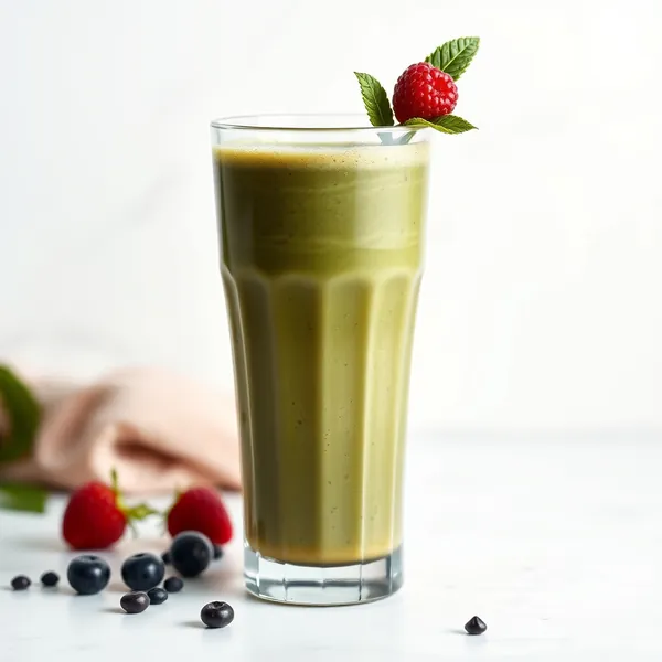 Smoothie de Cacau em Pó Sem Açúcar e Chá Matcha