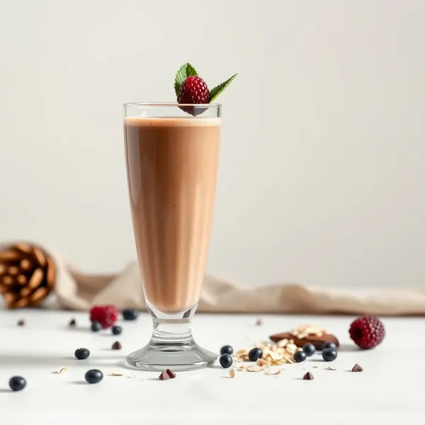 Smoothie de Leite de Aveia e Cacau Sem Açúcar