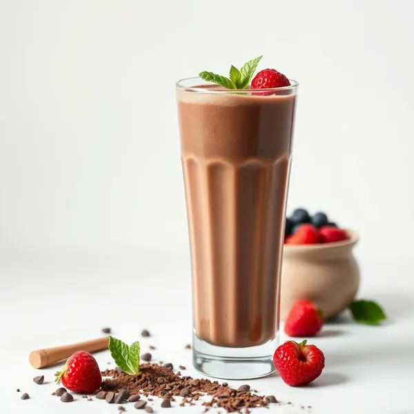 Sugar-Free Cacao Powder Protein Shake Smoothie