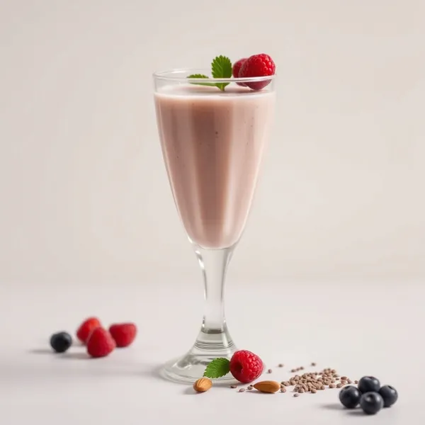 Sugar-Free Chia Seed Almond Coconut Milk Smoothie