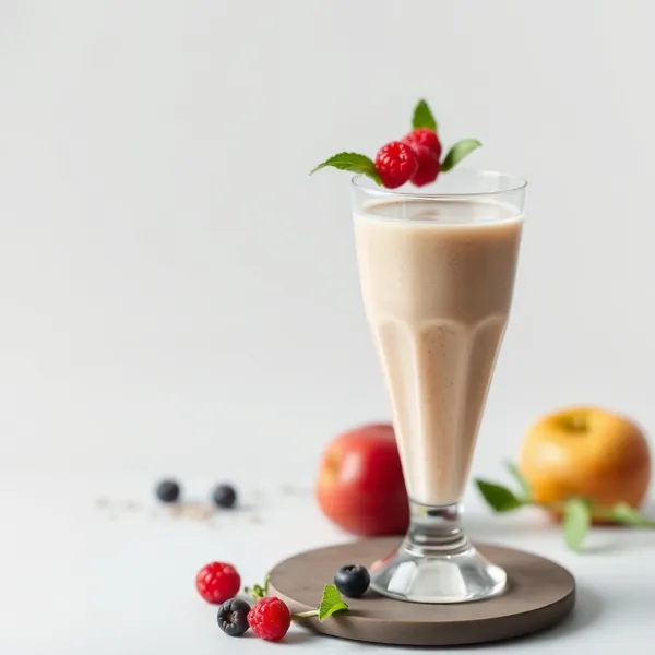 Smoothie de Jugo de Maçã e Chia Sem Açúcar