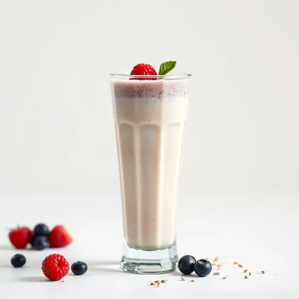 Smoothie Sans Sucre aux Graines de Chia et Lait d'Avoine