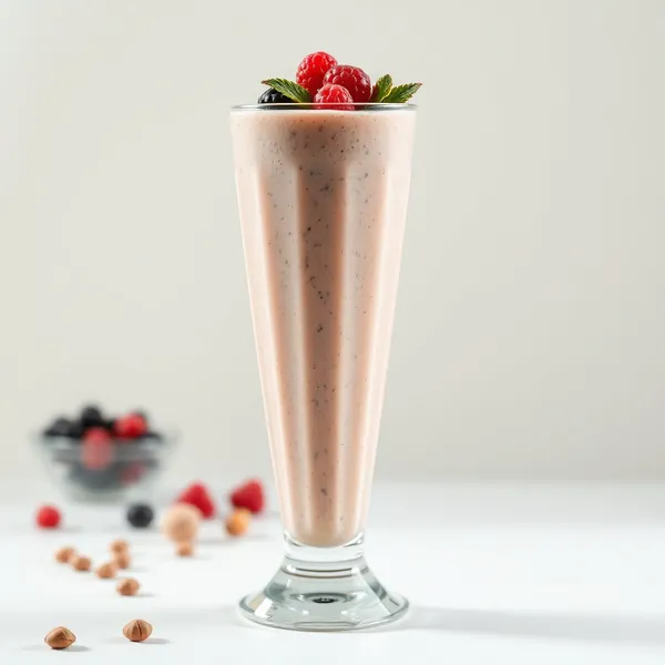 Smoothie Sans Sucre de Graines de Chia et Lait de Pistache